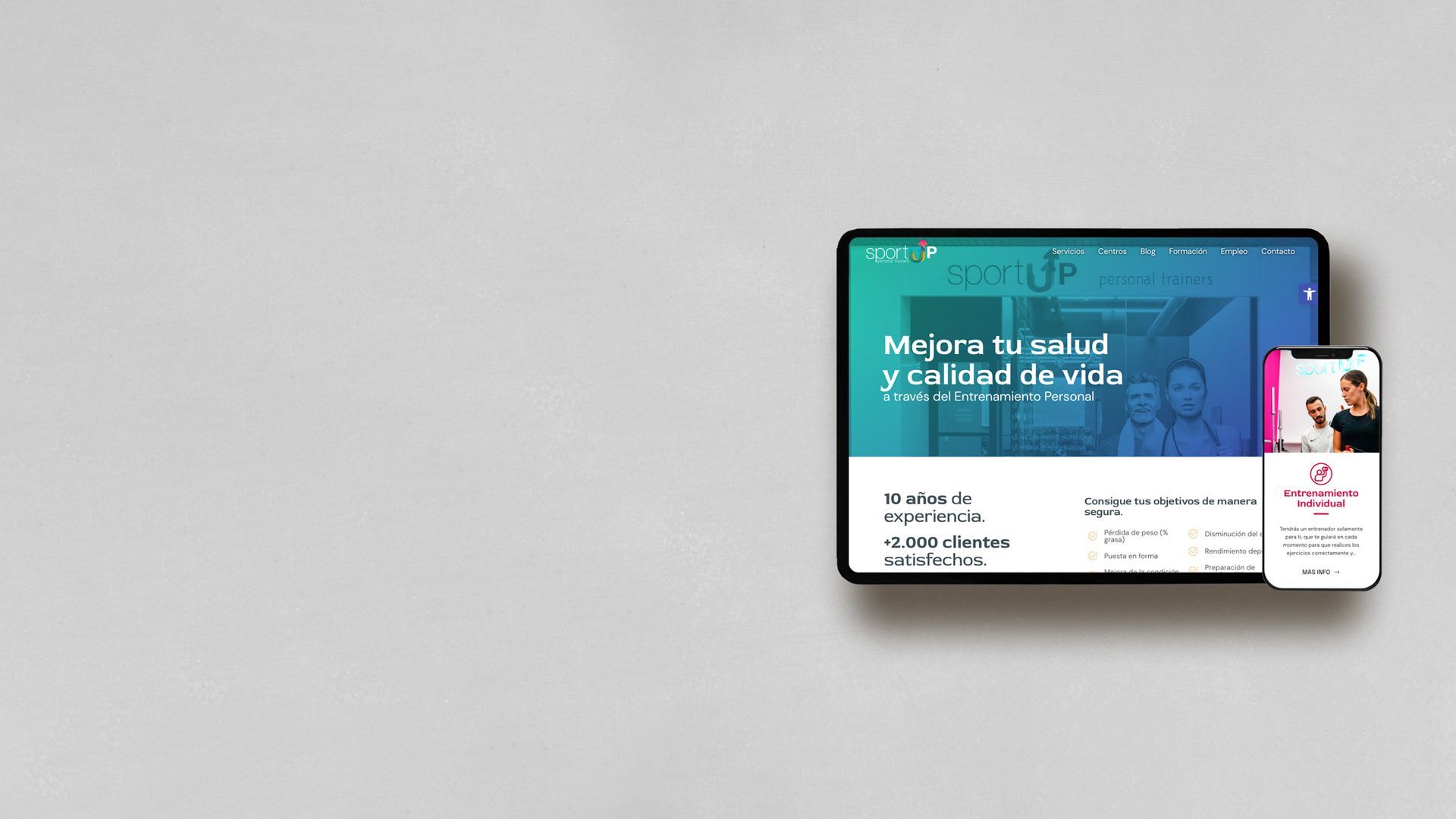 nuevo diseno web sportup