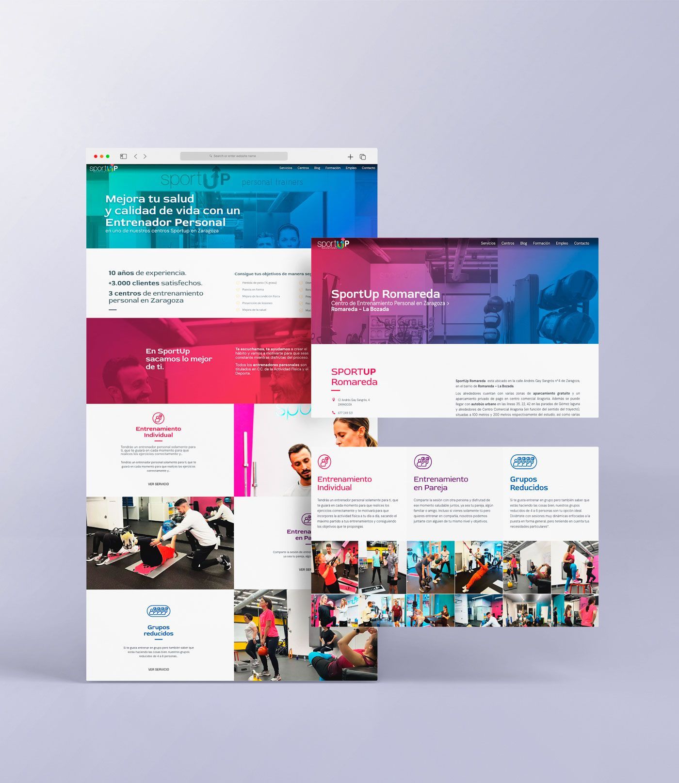 sportup diseno pagina web zaragoza
