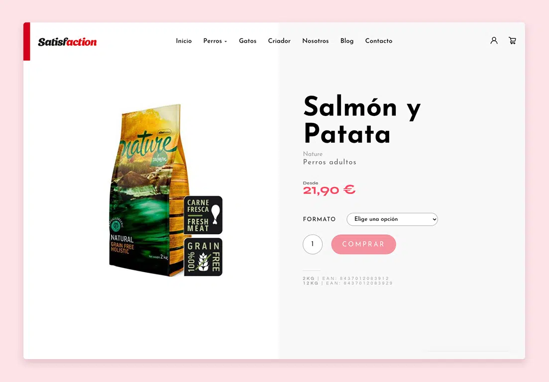desarrollo tienda online satisfaction producto